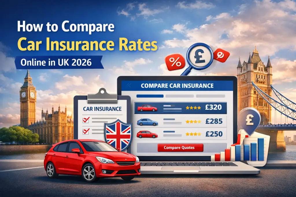 car insurance rates online in UK 2026