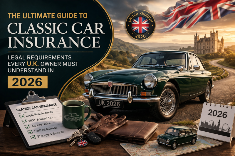 Car Insurance In England Ultimate Guide to Classic Car Insurance UK - Legal Requirements ...